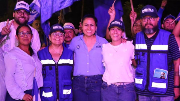 Indira Rosales se mantiene en campaña en Veracruz hasta el último minuto