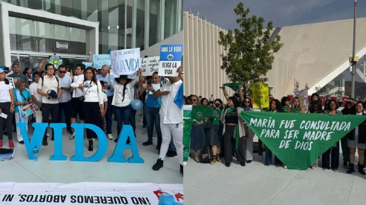 Se manifiestan afuera del Congreso, mientras diputados discuten despenalización del aborto