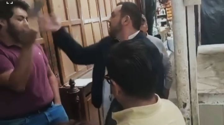 Jorge Valencia es separado del cargo por golpear a comerciante que lo llamó "delincuente"