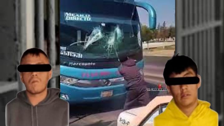 Dañaron un autobús en Pachuca y terminaron procesados por narcomenudeo