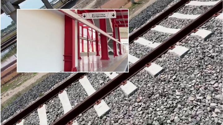 Tren México-Pachuca: así son las vías y un andén para que pasen los vagones de pasajeros