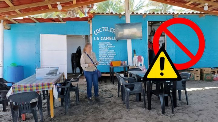 Profepa clausura coctelería en Chachalacas por invadir zona de playa sin permiso