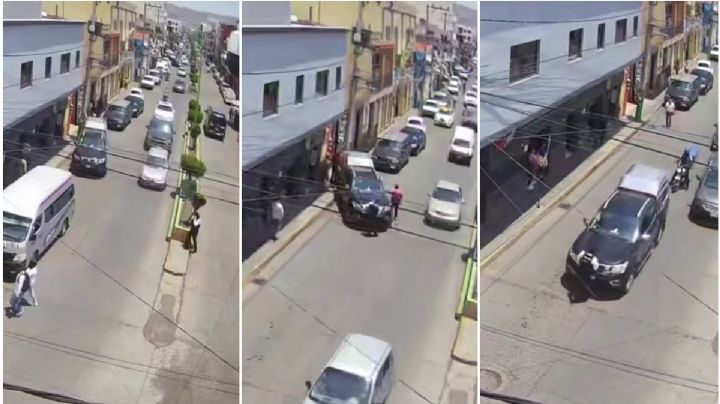 Para evitar multa, mujer avienta su camioneta a un oficial de tránsito | VIDEO