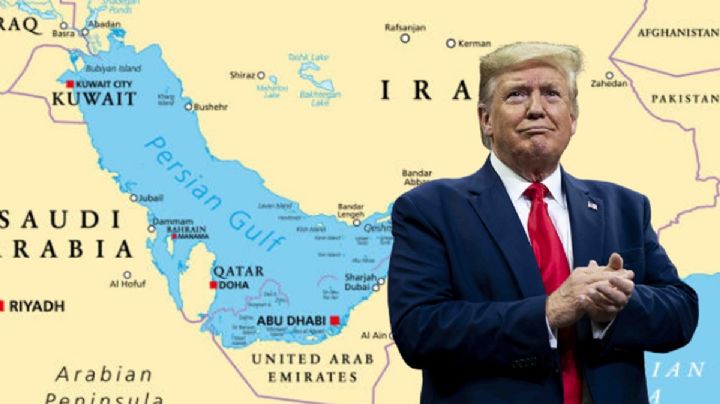 Vuelve Trump "el cartógrafo" para cambiar nombre al golfo pérsico