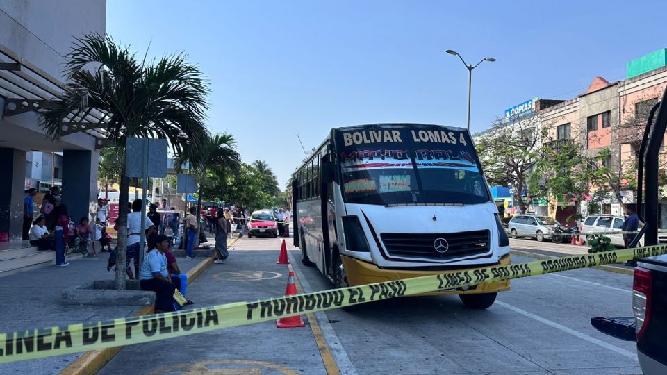 El conductor desvió su ruta para llegar al Hospital Regional de 20 de Noviembre en Veracruz.