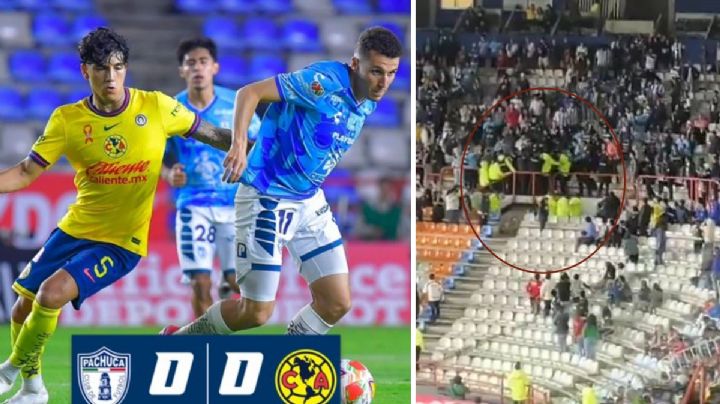 Pachuca vs América: Se repite violencia en las tribunas, ¿qué desató la pelea entre aficionados y policías?