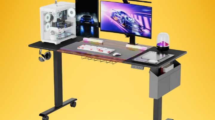 El escritorio ideal para trabajar o jugar sentado y de pie ya cuesta solo $2,889