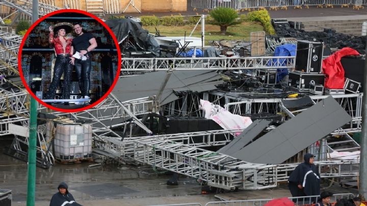 ¿Quién es Hugo Mejuto, el productor que se salvó junto a Alicia Villarreal del desplome de escenario en la GAM?