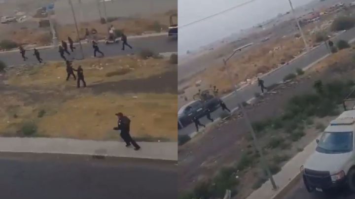 Pleito y corretiza en operativo contra deshuesaderos en Valle de Chalco