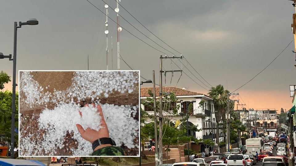En estos municipios del sur de Veracruz granizo por Frente Frío 42