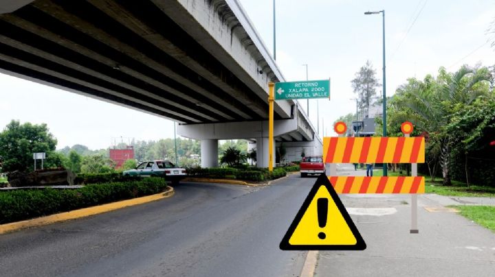Cierre vial en Xalapa por obra cerca de la zona UV; estas son las vías alternas