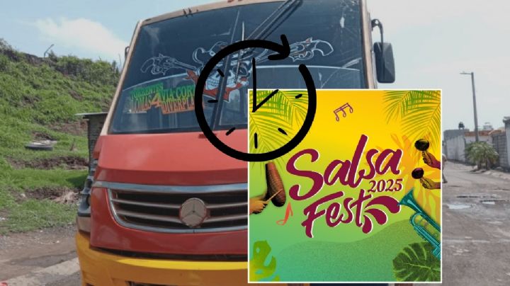 10 rutas de camiones en Veracruz que extenderán su horario por el Salsa Fest 2025