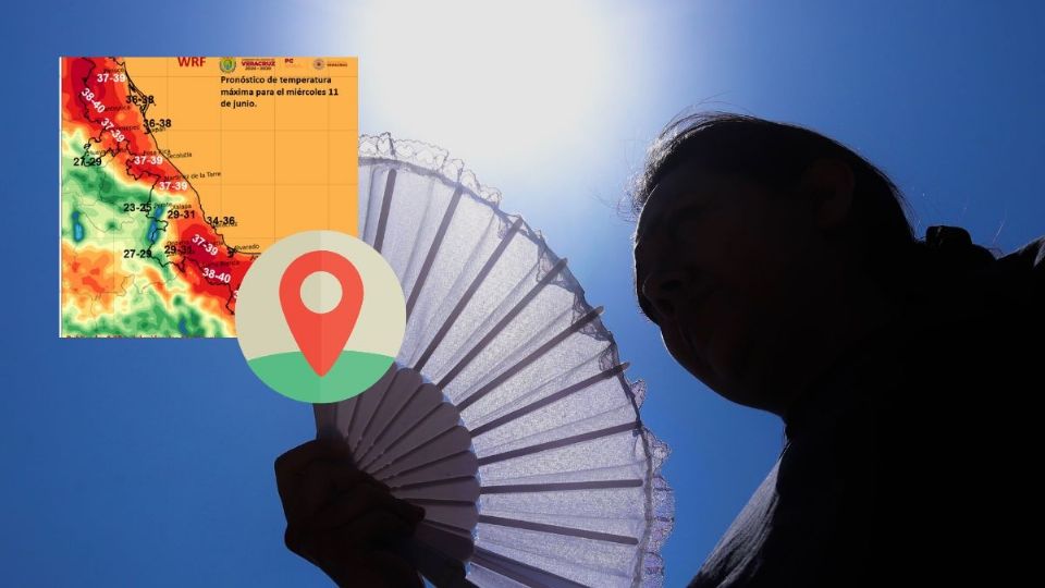 Calor: El municipio de Veracruz alcanzó casi los 50°C de sensación térmica hoy 11 de junio