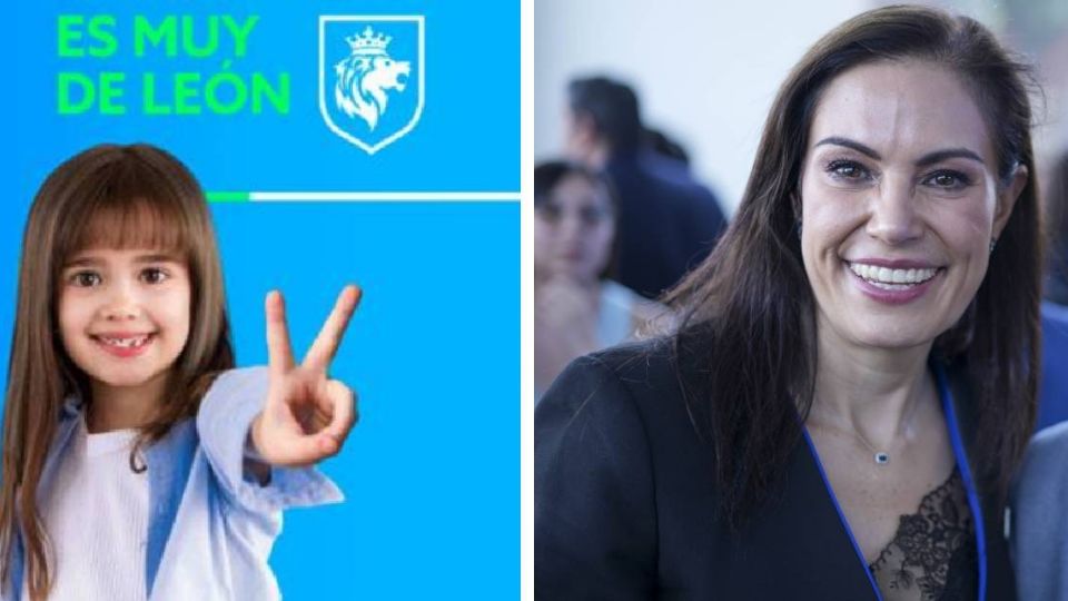 Una niña hace promoción del municipio de León, hay quienes se preguntan si será la alcaldesa cuando era pequeña.