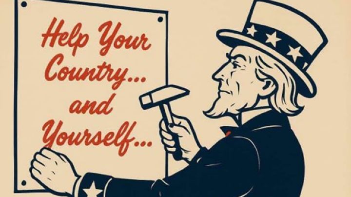 Noem utiliza imagen del Tío Sam en polémica campaña contra migrantes