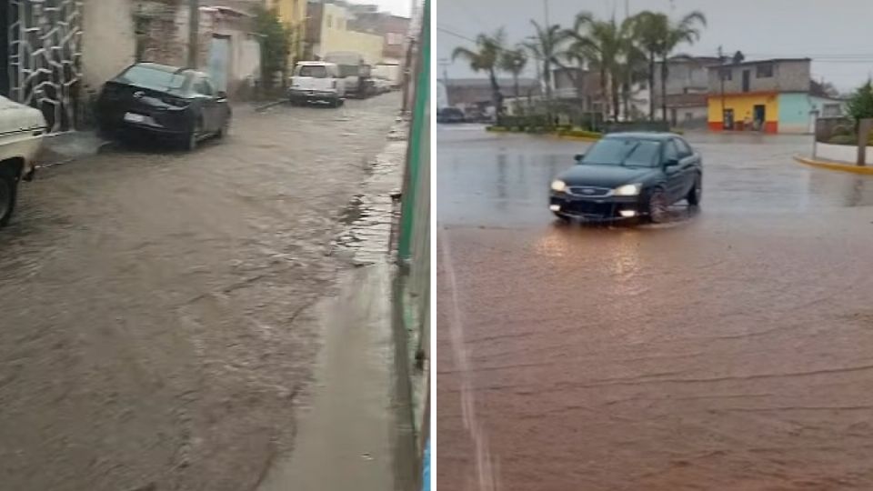 Llovió fuerte ayer en San Diego de la Unión.