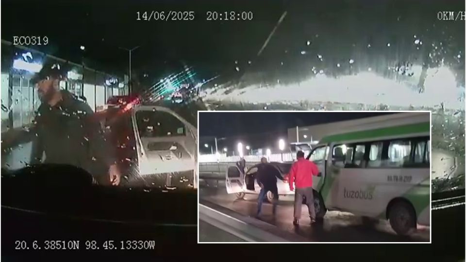 El chofer se dirigió hacia un conductor, quien se molestó y agredió al operador