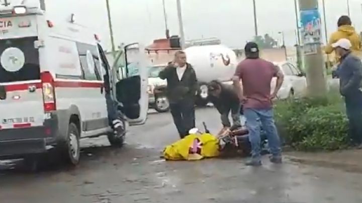 Muere motociclista arrollado por una pipa; carambola en carretera de Tulancingo