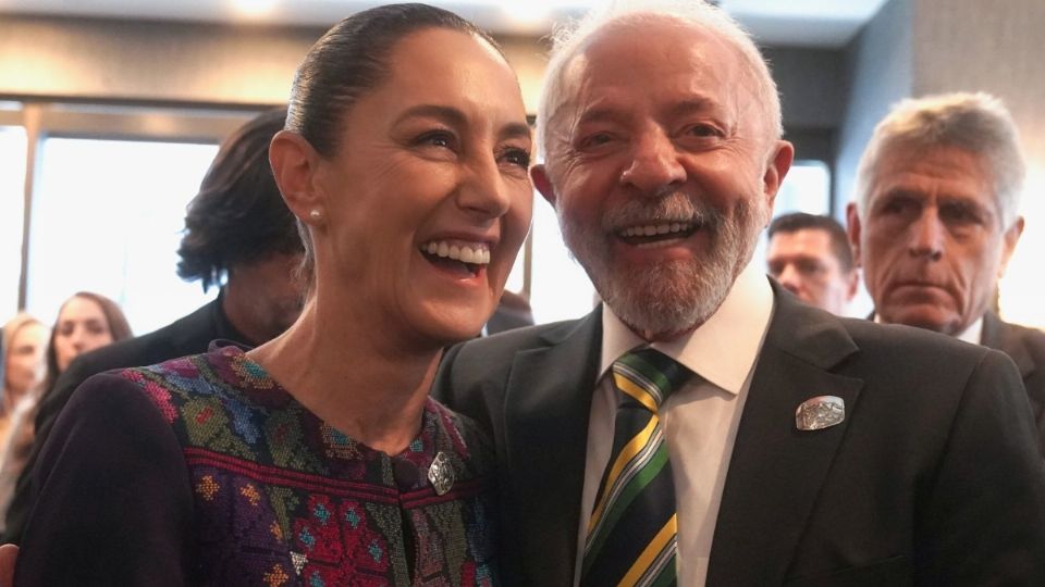 Claudia Sheinbaum encontró con Lula da Silva, presidente de Brasil