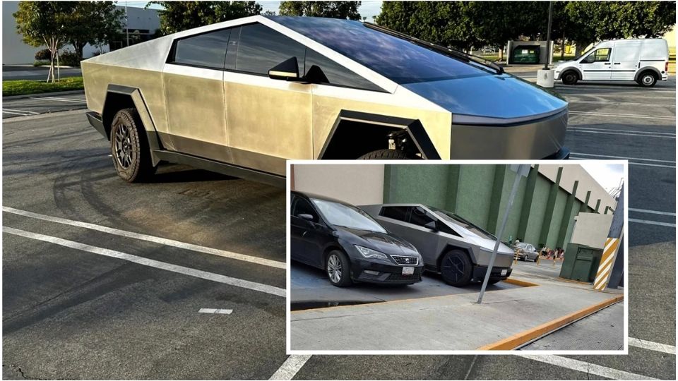 La camioneta Tesla Cybertruck reapareció en Pachuca, aunque mal