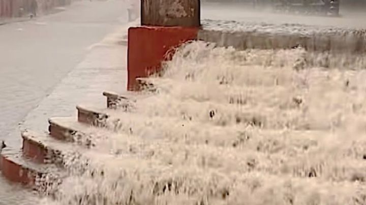 La mágica cascada que aparece en el centro de San Miguel