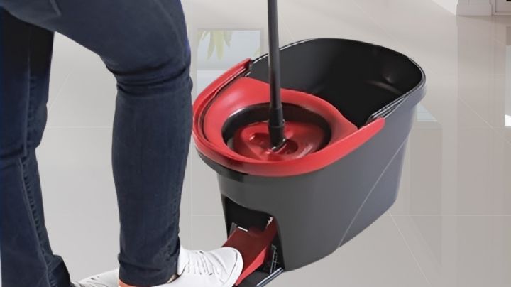 Esta es la mopa giratoria que limpia hasta los pisos más difíciles sin esfuerzo
