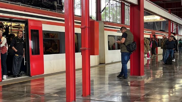 Tren Suburbano con servicio colapsado en Buenavista