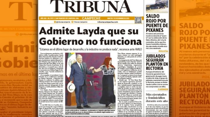 Censura en Campeche: cierra diario 'Tribuna' tras denuncia de Layda Sansores