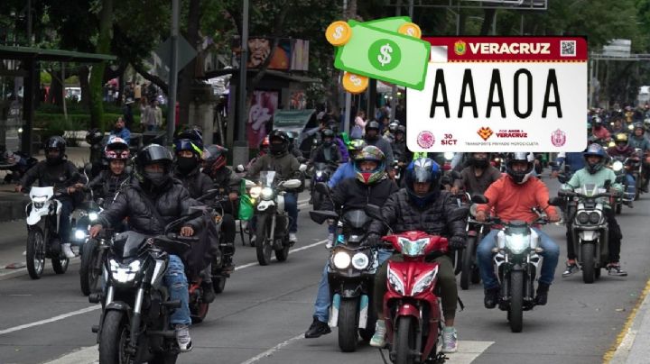 Es oficial: esto cuesta el cambio de placas obligatorio para motos en Veracruz