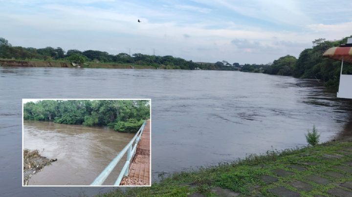 En vigilancia nivel del río Jamapa en Medellín de Bravo por lluvias en la sierra