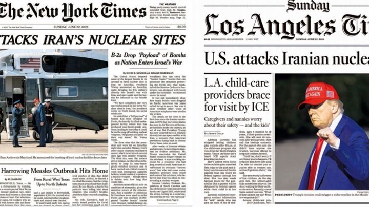 Bombardeo de Estados Unidos contra Irán visto por los medios internacionales