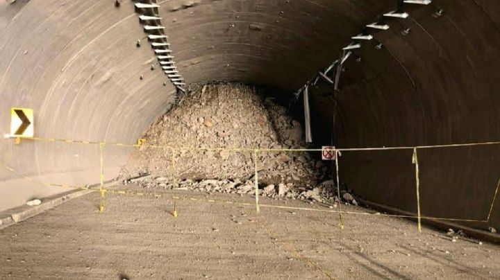 Colapsa túnel de autopista en Oaxaca tras paso de Erick