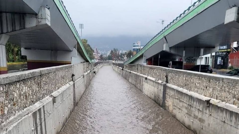 Por las lluvias, se ha reportado la crecida de calanes como el Río de las Avenidas en Pachuca