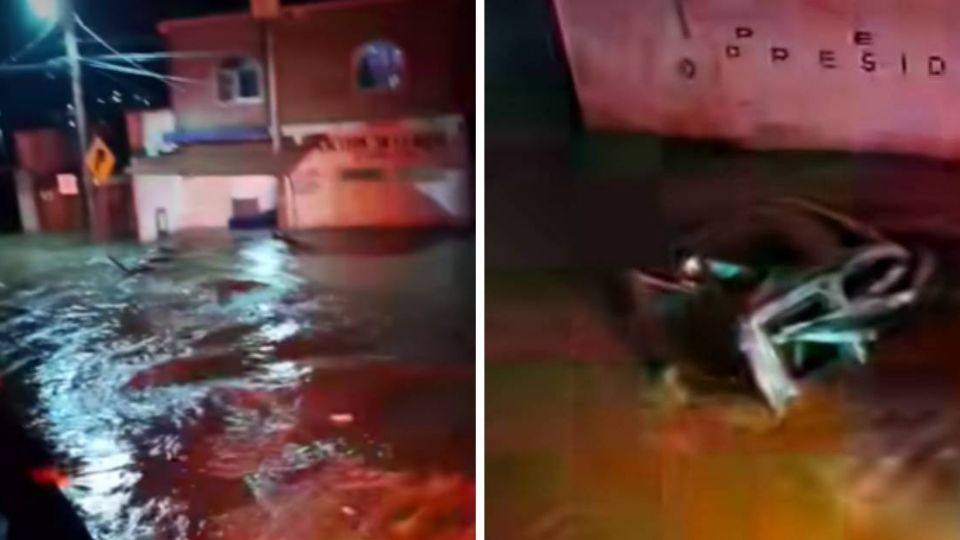 Las intensas luvias reventaron la presa de Ibarra en Ocampo y provocó una inundación en la comunidad San Pedro de Ibarra.