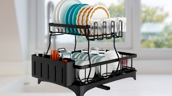 Desde que descubrí este escurridor de trastes se acabó el desorden en mi cocina