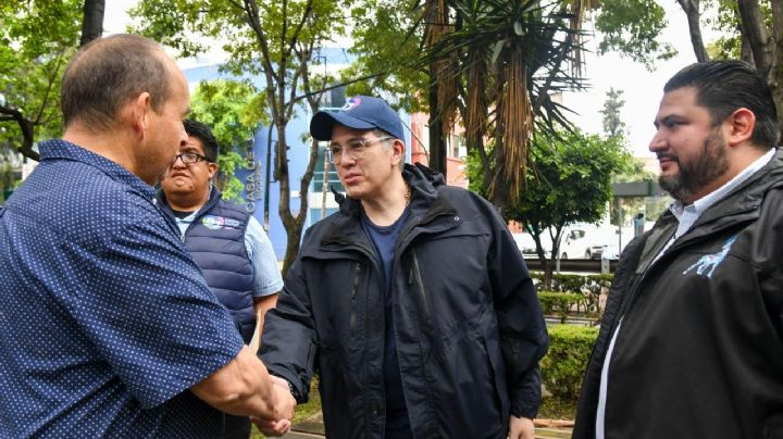 Supervisa alcalde Luis Mendoza trabajos de desazolve en colonia Moderna