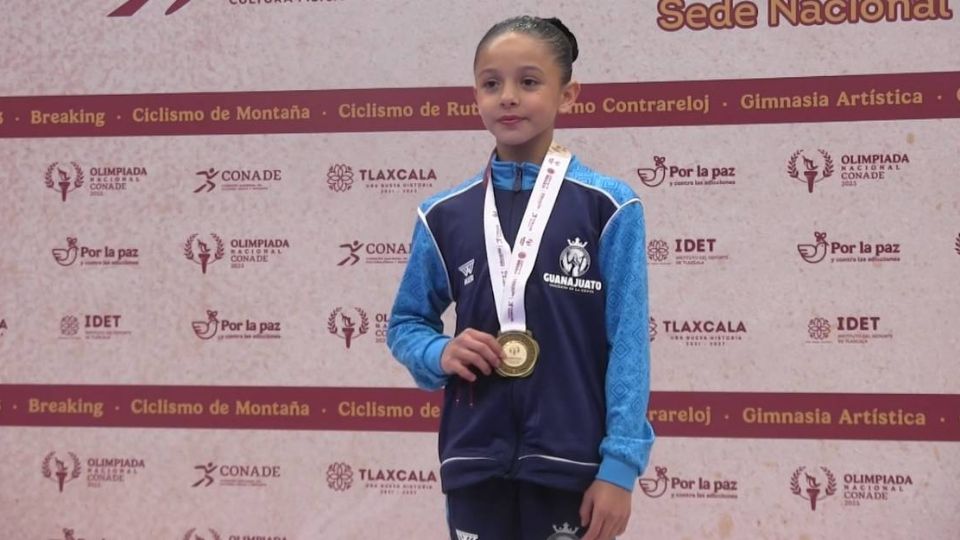 Renata García Quiroz ganó la primera medalla de oro para Guanajuato en Gimnasia Artística desde su la primera participación del estado en 1996.