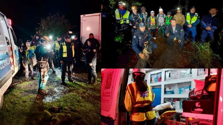 Estuvieron perdidos más de 12 horas en el bosque; rescatan a 5 personas en El Chico