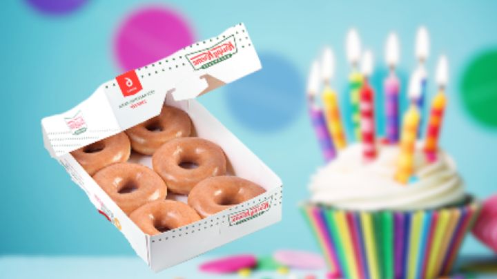 Así puedes conseguir media docena de donas Krispy Kreme gratis por tu cumpleaños (y una más hoy)