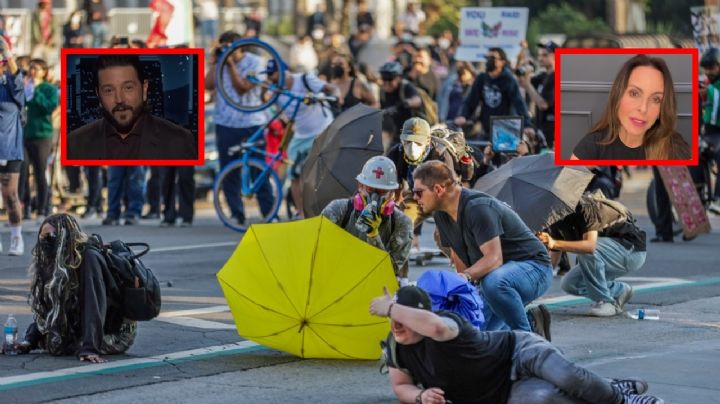 Diego Luna, Kate del Castillo y Salma Hayek se manifiestan contra política migratoria de Trump