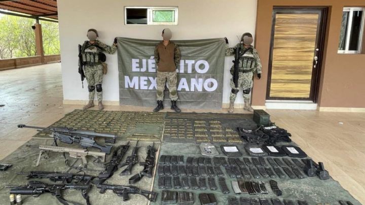 Dan golpe a "Los Mayos", caen 10 con granadas, explosivos y Barrets