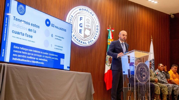 Fiscalía de Morelos reporta hallazgo de 85 'restos' en fosas de Jojutla; seis eran bebés