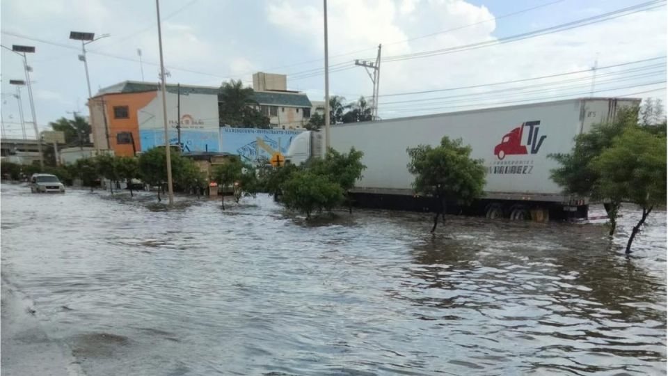 La lluvia de ayer en Silao.