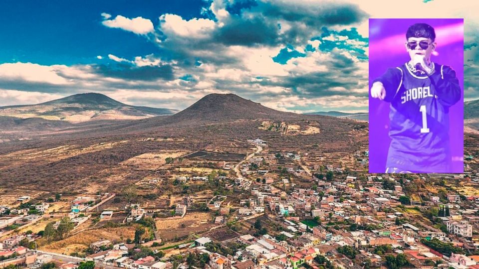 San Juan Cerano, desde el Cerro de Huariaco. de donde es originario Junior H.