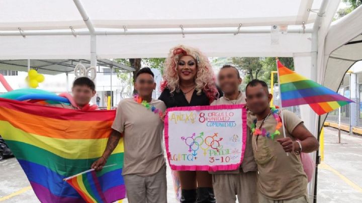 Personas privadas de la libertad celebran Marcha del Orgullo LGBTTTIQ+ en Reclusorio Norte