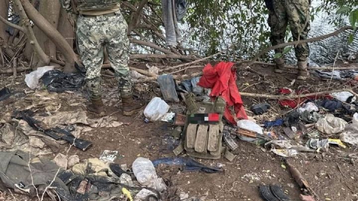 Marina destruye campamento de grupo armado tras enfrentamiento en Rosario