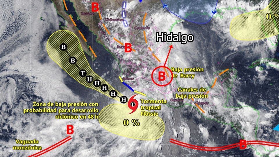 Flossie se convierte a huracán y afectará a Hidalgo