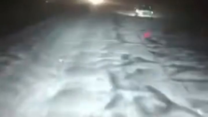 Cae fuerte granizada en Ocampo y San Felipe