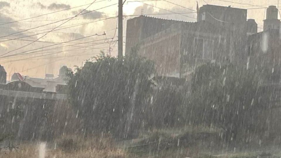 La granizada de ayer en Guanajuato capital.