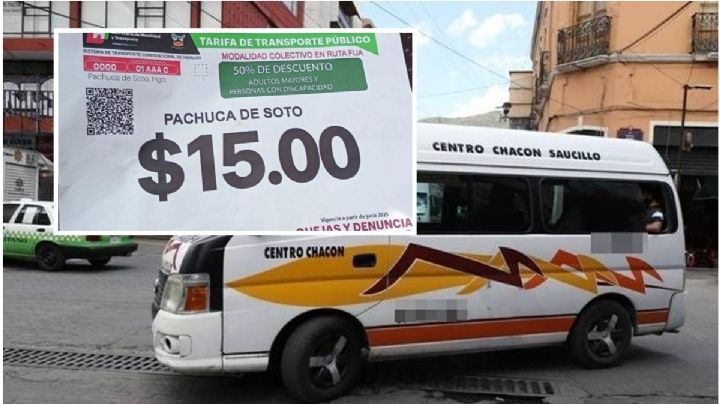 ¿Pasaje de combi en 15 pesos en Pachuca? Esto sabemos